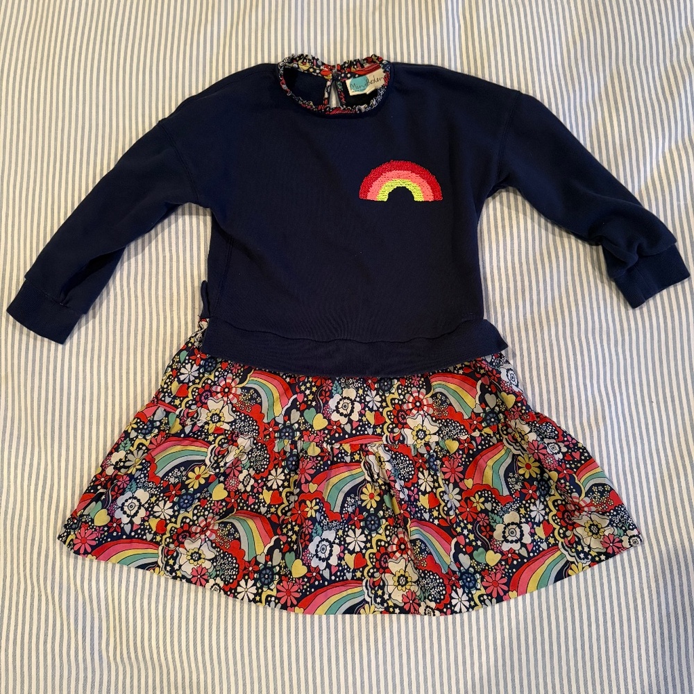 🌈🌼 Mini Boden Rainbow Dress (6-7y) 🌼🌈